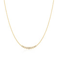 Ania Haie Gold Graduated Bezel-Set Necklace