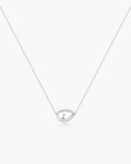 Silver Organic Dome Pebble Necklace