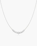Ania Haie Silver Graduated Pave Arc Necklace N079-02H