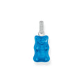 THOMAS SABO x HARIBO: Large Silver pendant Blueberry Blue Goldbear