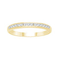 0.15ct Diamond Channel Set Band in 9K Yellow Gold
