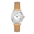 Evans White Dial 25mm Womens Watch Tan