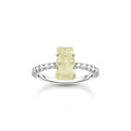 THOMAS SABO x HARIBO: Silver Ring with Pineapple White Mini Goldbear