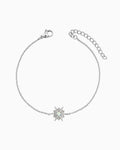 Iridescent Opal & Cubic Zirconia Star Bracelet in Silver | Zoe Olivia Jewellery Australia