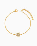 Iridescent Opal & Cubic Zirconia Star Bracelet in Gold | Zoe Olivia Jewellery Australia
