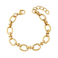Muse Gold Large Intermittent Link Bracelet