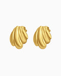 Drift Puffy Shell Stud Earrings | Zoe Olivia Jewellery Australia