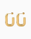 Essentials Thick Tubular Stud Hoops | Zoe Olivia Jewellery Australia