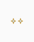 Iridescent Opal Star Stud Earrings in Gold | Zoe Olivia Jewellery Australia