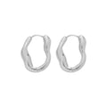 Muse Silver Thick Organic Flow Earrings