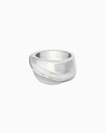Solara Thick Wave Ring in Silver | Zoe Olivia Jewellery Australia
