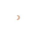 Moon Single Stud Rose Gold