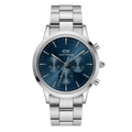 Daniel Wellington Iconic Chronograph 42 Link Silver Arctic Sunray Watch