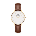 Daniel Wellington Petite 28 St Mawes Gold White Watch