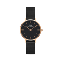 Petite 28 Ashfield Rose Gold & Black Watch