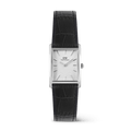 Daniel Wellington Bound Black Crocodile Guilloché Silver | The Jewellery Boutique
