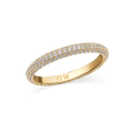 Pave Ring Gold 3 mm
