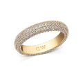 Pave Ring Gold 5 mm