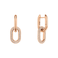Crystal Link Earrings RG