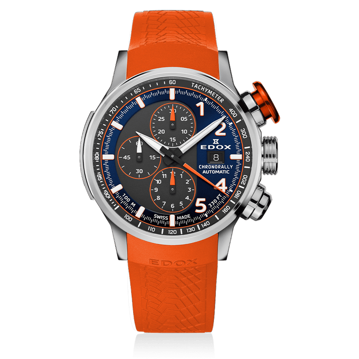 Edox Chronorally Automatic Orange