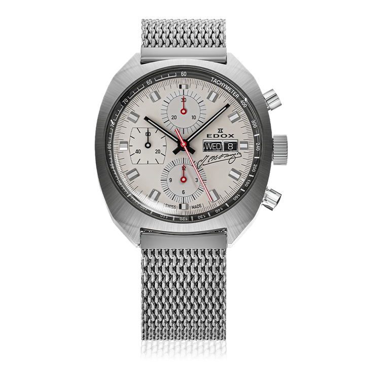 Edox Sportsman Chronograph Automatic Fangio Limited Edition Beige