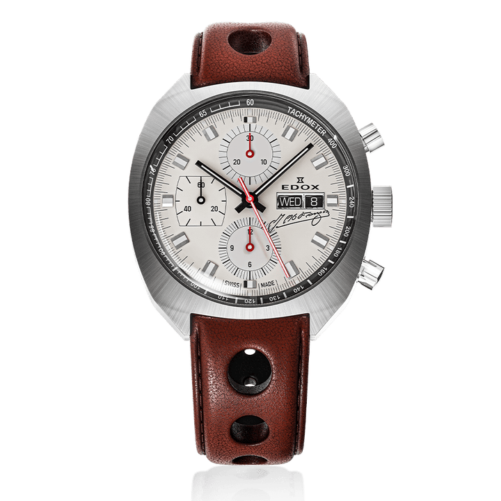 Edox Sportsman Chronograph Automatic Fangio Limited Edition Beige