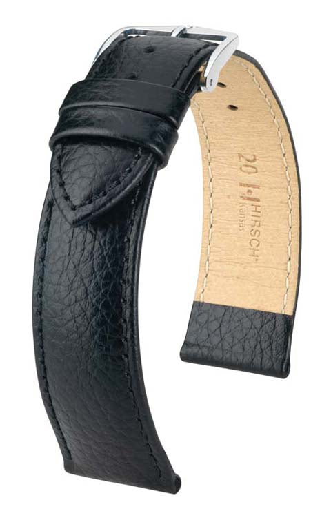 Kansas Black Buffalo Embossed Calf Leather Watch Band