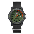 Luminox Leatherback SEA Turtle Giant watch with green dial and black NATO strap