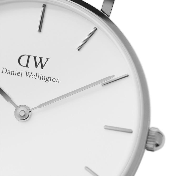 Daniel Wellington Petite 28 Sheffield Silver & White Watch