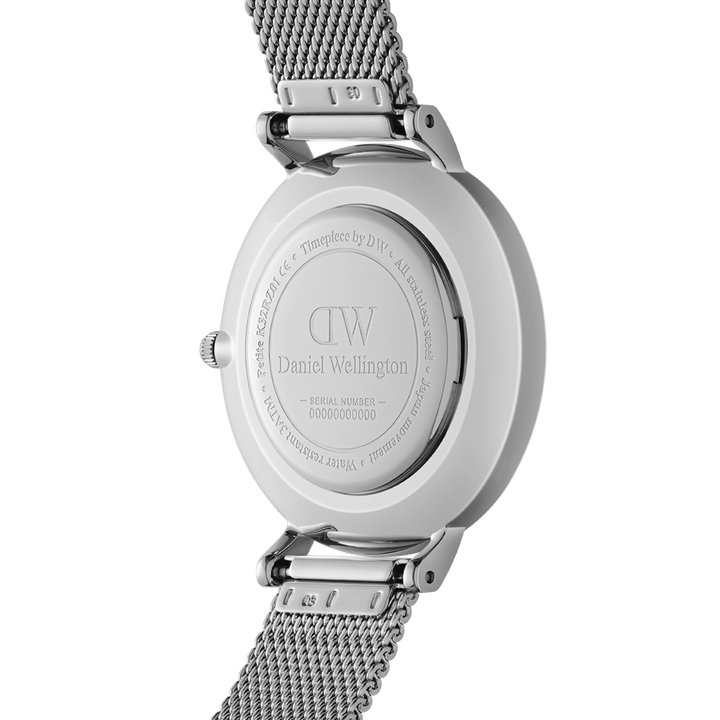 Daniel Wellington Petite 36 Sterling Silver & White Watch
