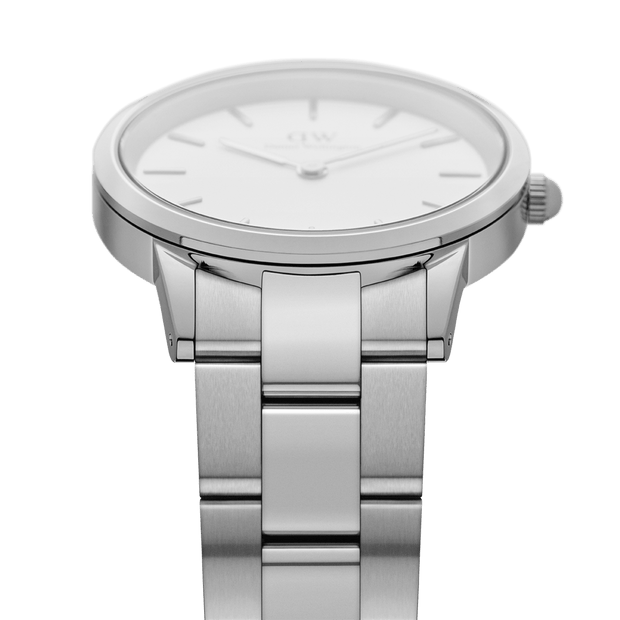 Daniel Wellington Iconic Link 36 Silver & White Watch