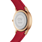 Daniel Wellington Iconic Motion Ruby 40 Rose Gold Red Watch