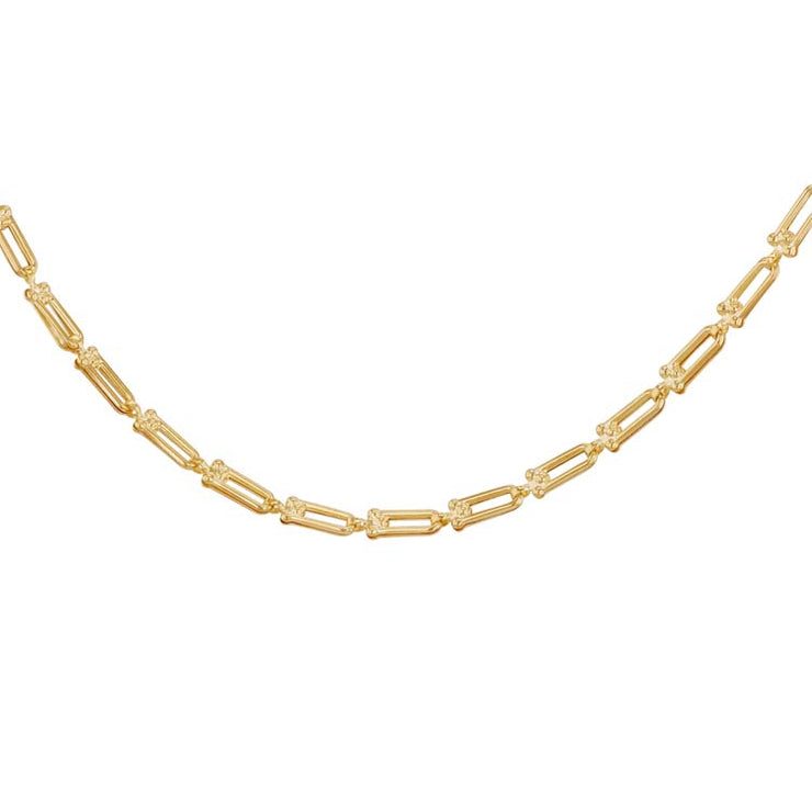 9K Yellow Gold Mini Industrial Chain Necklace 45cm | The Jewellery Boutique