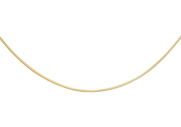 9K Yellow Gold Mini Round Snake Chain