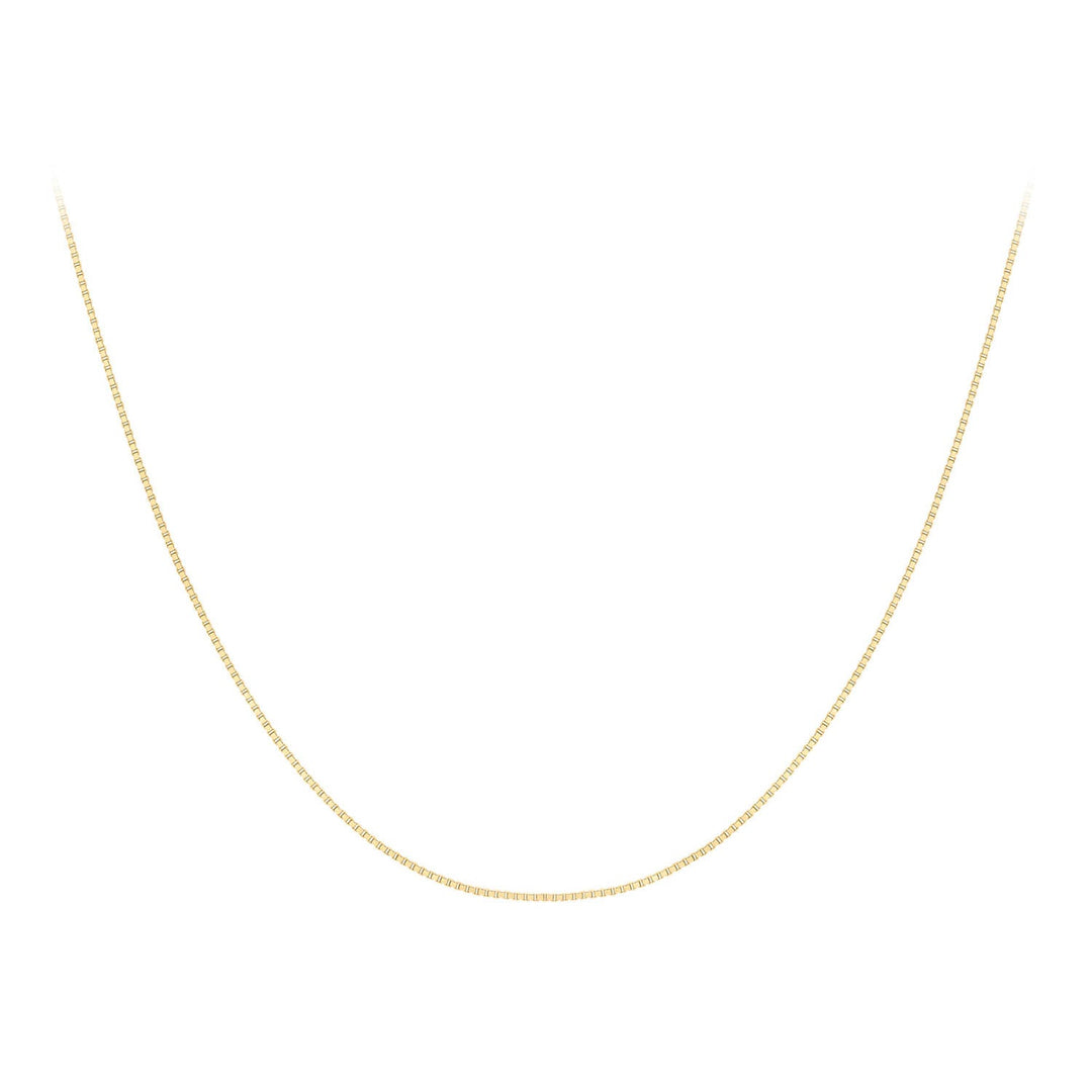 9K Yellow Gold Solid Venetian Box Chain
