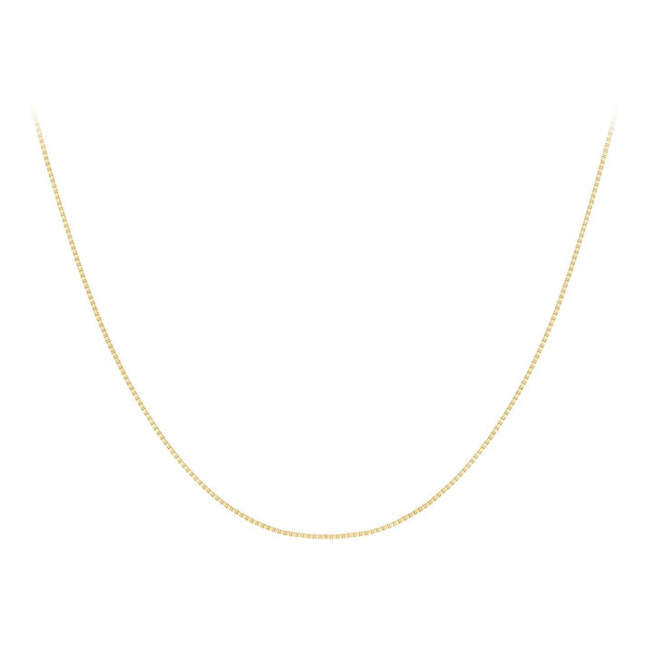 9K Yellow Gold Solid Venetian Box Chain