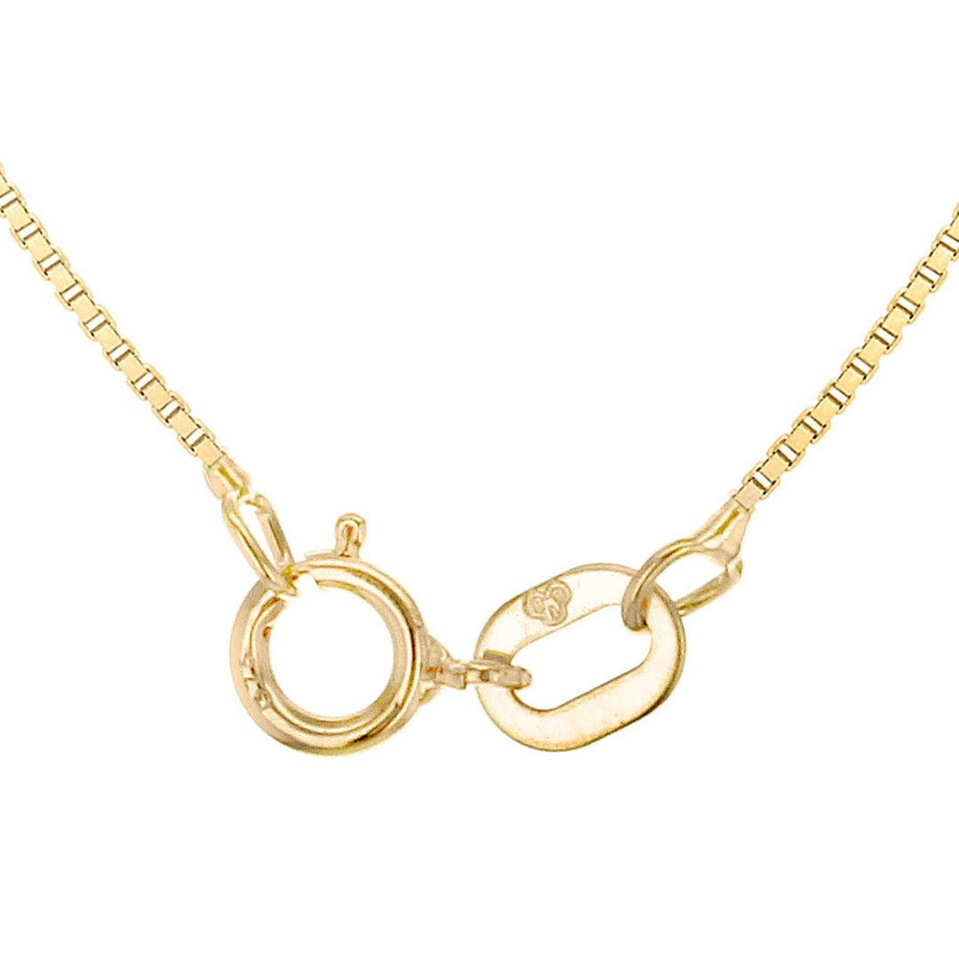 9K Yellow Gold Solid Venetian Box Chain