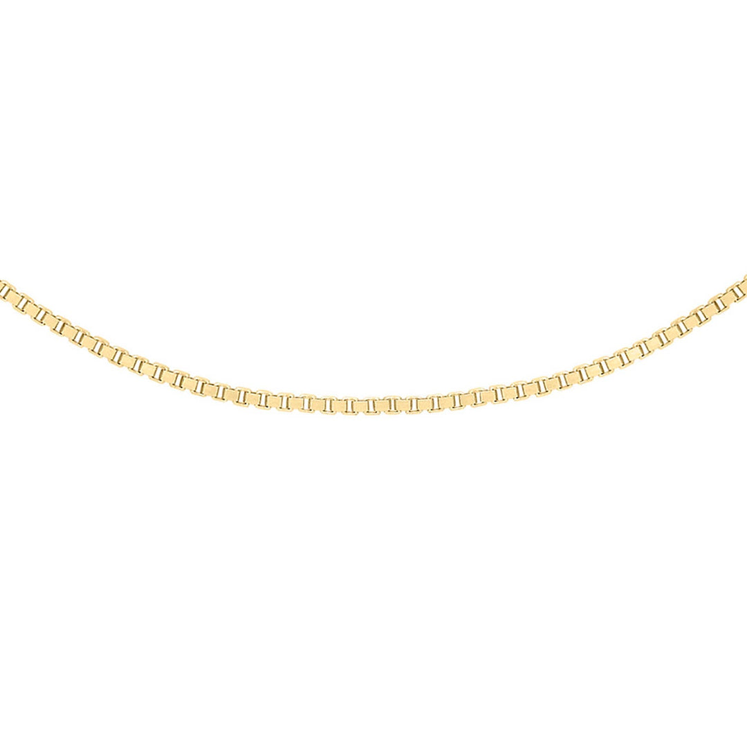 9K Yellow Gold Solid Venetian Box Chain
