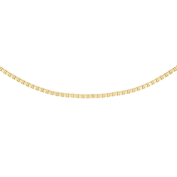 9K Yellow Gold Solid Venetian Box Chain