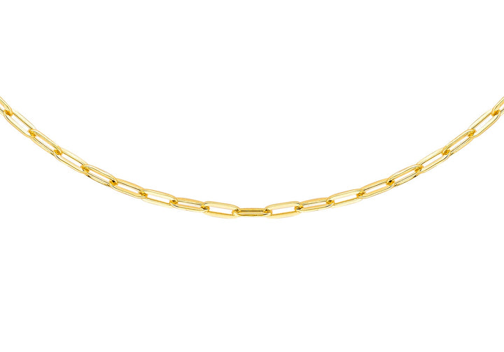 9K Yellow Gold Paper Chain Necklace