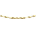 9K Yellow Gold 0.5mm Adjustable Heart Slider Box Chain 56cm