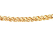 9K Yellow Gold Square Spiga Chain 55 cm