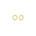 9K Yellow Gold Mini Initial 'O' Stud Earrings | The Jewellery Boutique