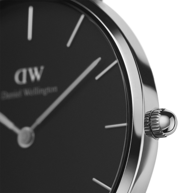 Daniel Wellington Petite 32 Bondi Silver & Black Watch