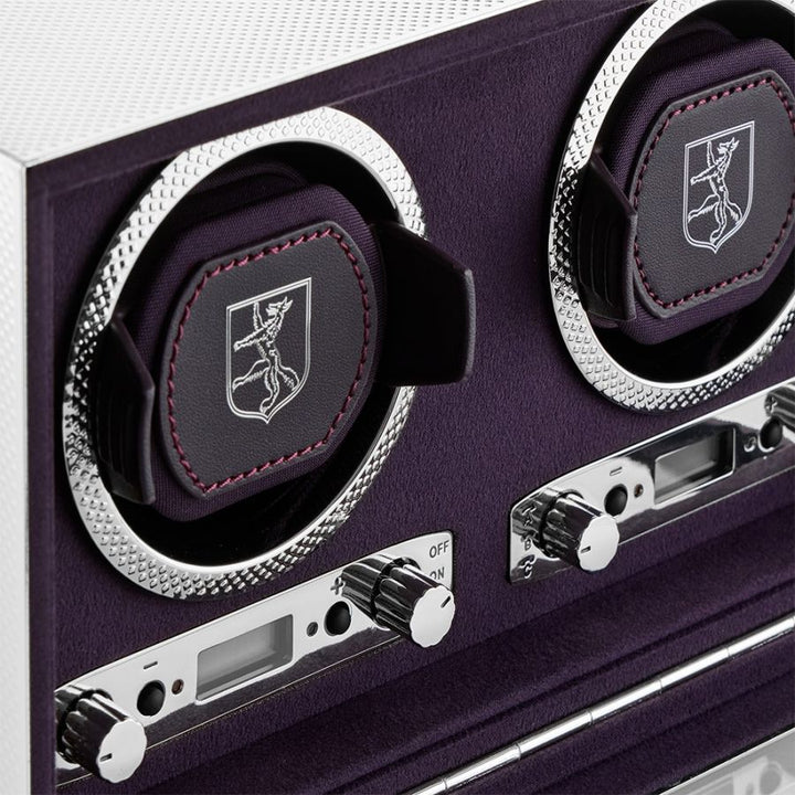 Wolf Silver Double Watch Winder