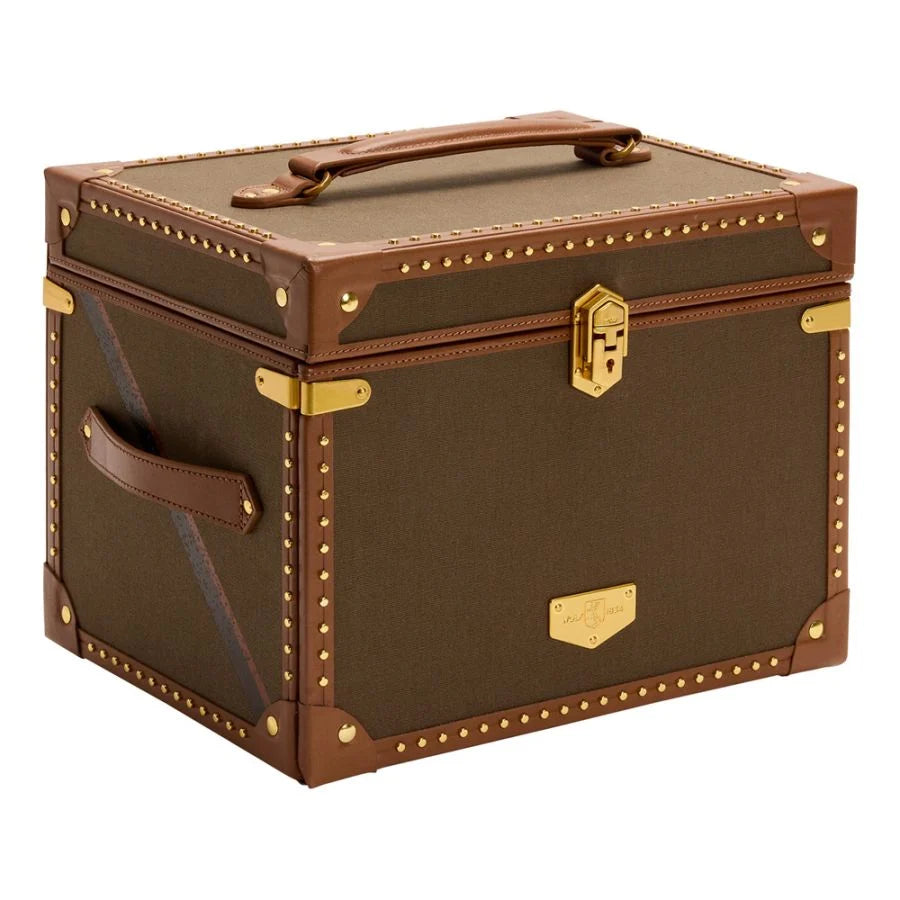 Wolf Ida Trunk Jewellery Box Khaki