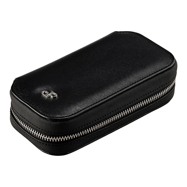 Wolf Philipp 2 Piece Watch Zip Case Black