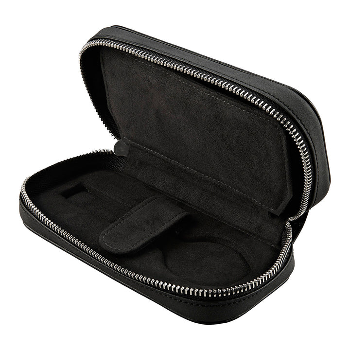 Wolf Philipp 2 Piece Watch Zip Case Black