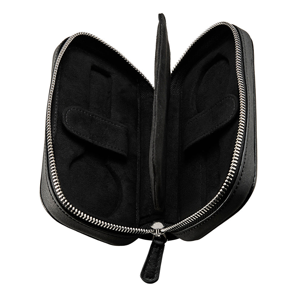 Wolf Philipp 2 Piece Watch Zip Case Black