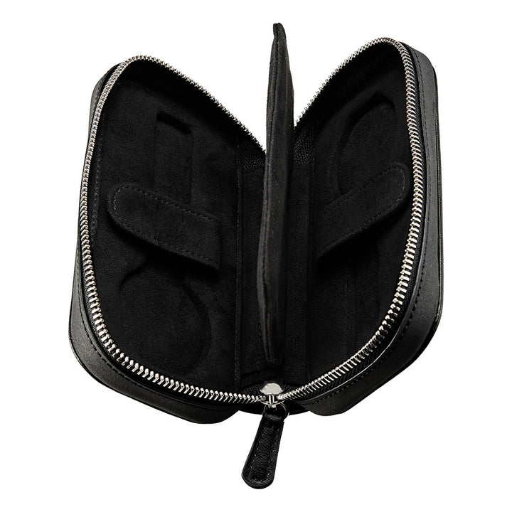 Wolf Philipp 2 Piece Watch Zip Case Black